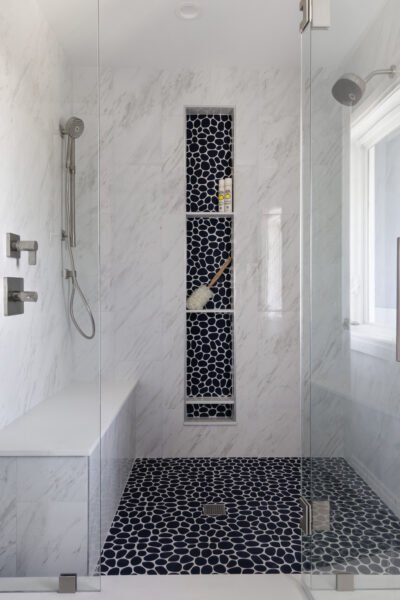 Primary bathroom at Happy House