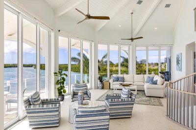 Great room at Lighthouse Pointe, a D'Asign Source design-build