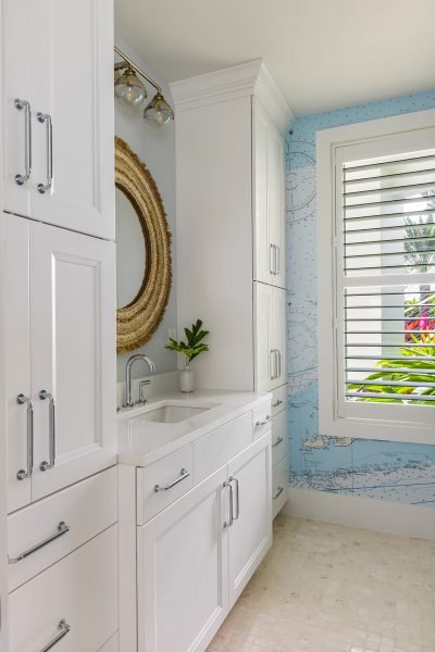 Guest bathroom at Lighthouse Pointe, a D'Asign Source design-build