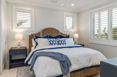 Guest bedroom at Lighthouse Pointe, a D'Asign Source design-build
