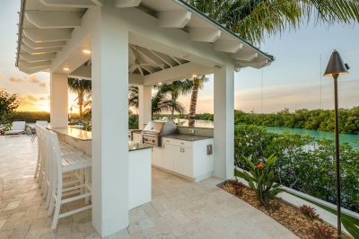 Outdoor kitchen at Lighthouse Pointe, a D'Asign Source design-build