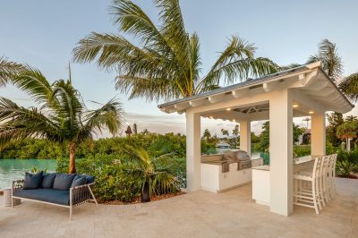 Outdoor kitchen at Lighthouse Pointe, a D'Asign Source design-build