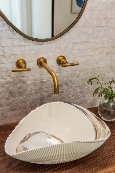 Powder bath details at Lighthouse Pointe, a D'Asign Source design-build