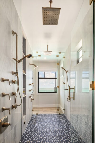 Primary bath shower at Lighthouse