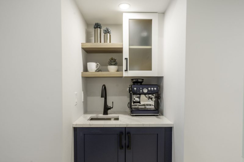 Coffee bar at Marthaler, a condo renovation project by D'Asign Source