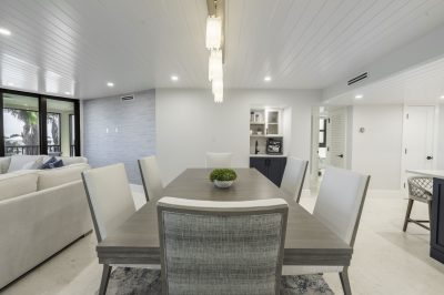 Dining at Marthaler, a condo renovation project by D'Asign Source
