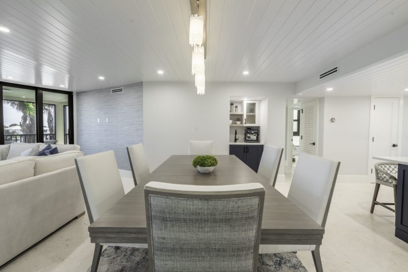 Dining at Marthaler, a condo renovation project by D'Asign Source