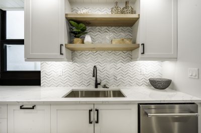 Kitchen backsplash tile at Marthaler, a condo remodel project by D'Asign Source