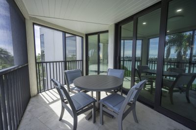 Patio dining at Marthaler, a condo renovation project by D'Asign Source