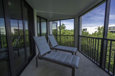 Patio lounge area at Marthaler, a condo remodel project by D'Asign Source