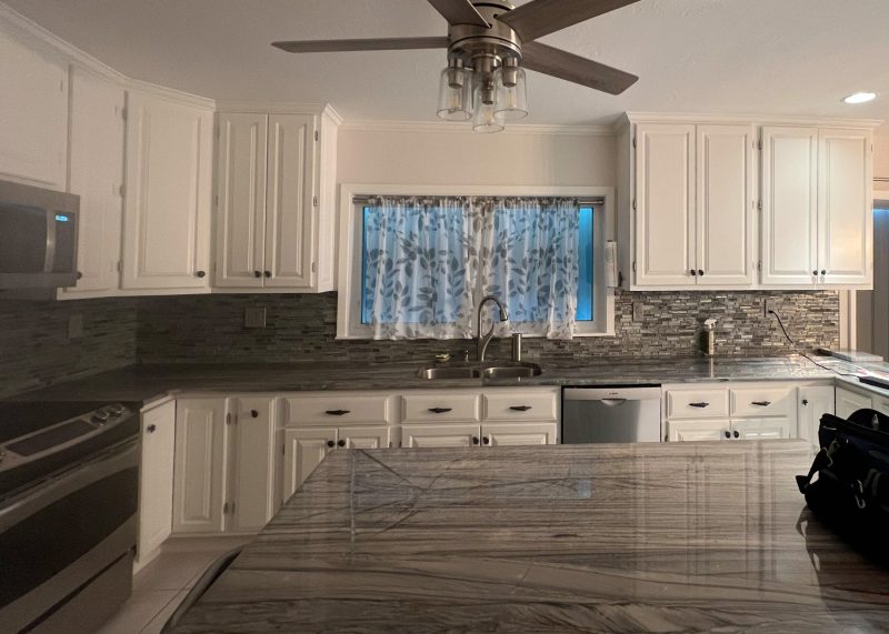 Kitchen before at Sapphire & Mahogany, a D'Asign Source renovation project