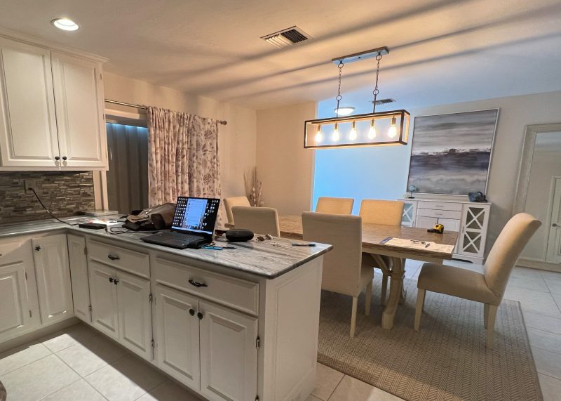 Kitchen before at Sapphire & Mahogany, a D'Asign Source renovation project