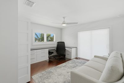 Home office at Sapphire & Mahogany, a remodel project of D'Asign Source.