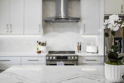 Kitchen at Sapphire & Mahogany, a remodel project of D'Asign Source.