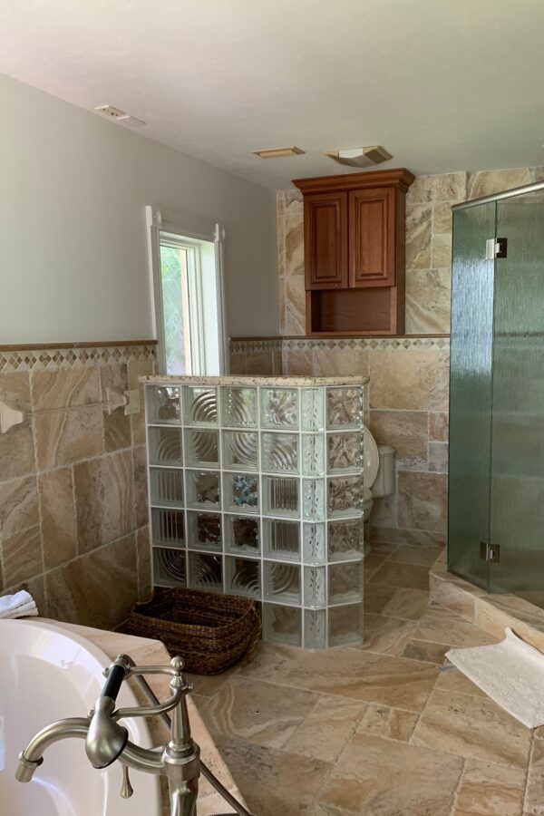 Primary Bathroom Before at Summerland Serenity