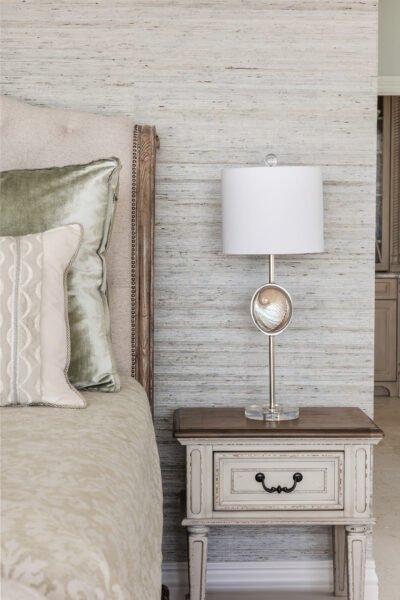 Primary bedroom details and patio at Sunrise